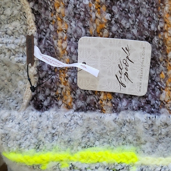 Free People Gather Me Close Cardi cardigan Small yellow Rare Sold Out - Picture 7 of 8